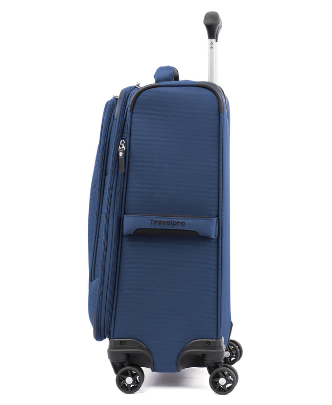 21 Inch Navy Blue Spinner Carry-on Luggage Suitcase Expandable